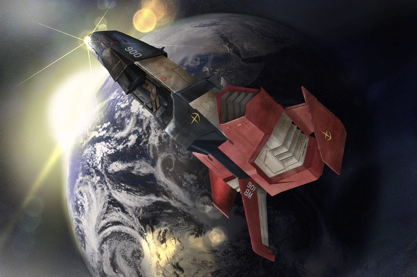 core fighter (gundam and 1 more) drawn by i.t.o_daynamics