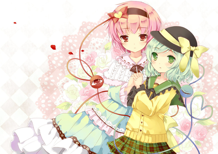 komeiji koishi and komeiji satori (touhou) drawn by wataame27