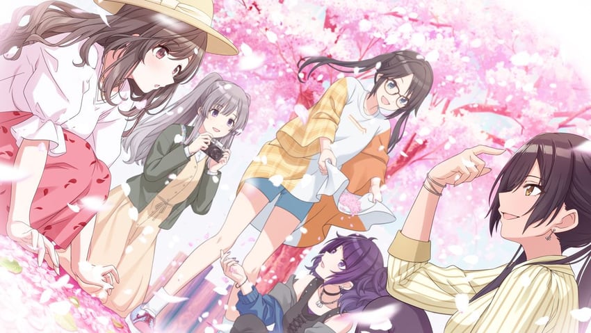 shirase sakuya, tsukioka kogane, tanaka mamimi, yukoku kiriko, and mitsumine yuika (idolmaster and 1 more)