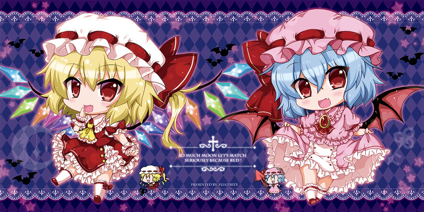 remilia scarlet and flandre scarlet (touhou) drawn by noai_nioshi