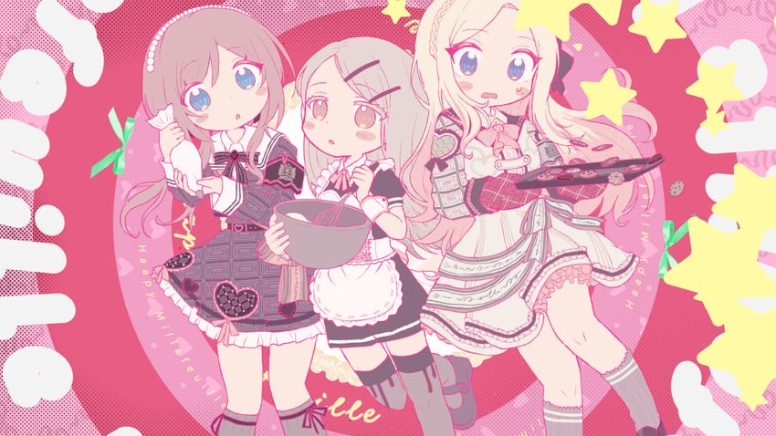 shinosawa hiro, himesaki rinami, and juo sena (idolmaster and 1 more) drawn by wotoha