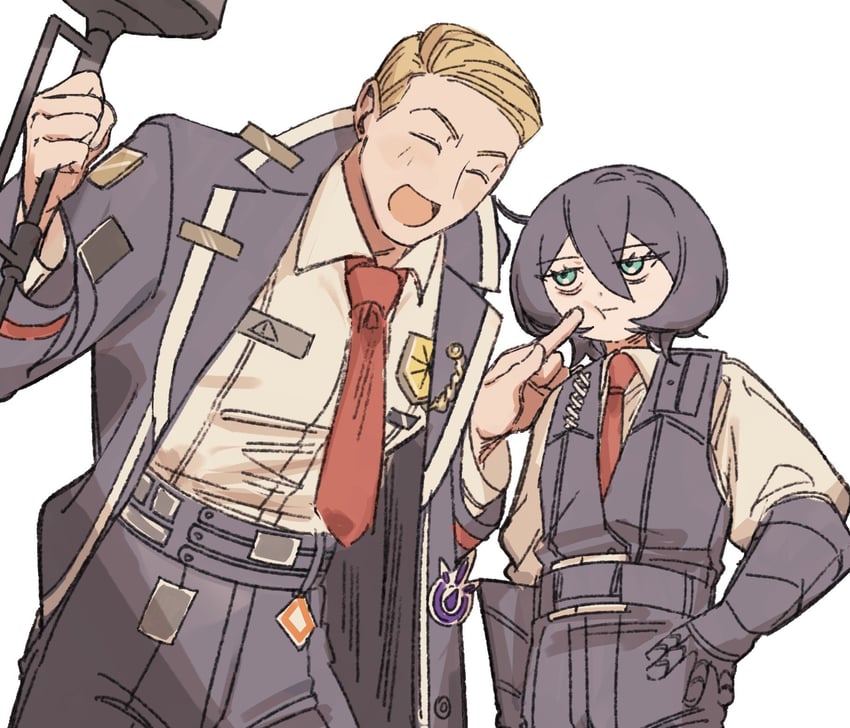 don quixote and meursault (project moon and 1 more) drawn by wenli