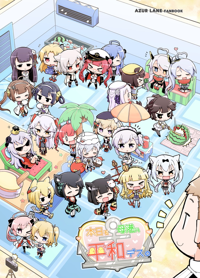 manjuu, prinz eugen, commander, enterprise, takao, and 21 more (azur lane) drawn by herada_mitsuru