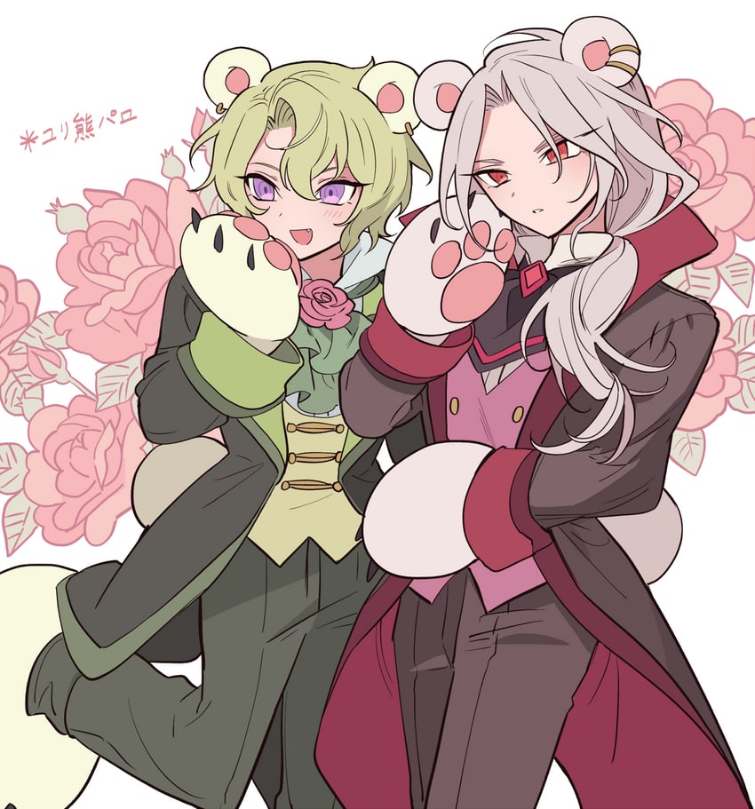 ran nagisa and tomoe hiyori (ensemble stars! and 1 more) drawn by meremero