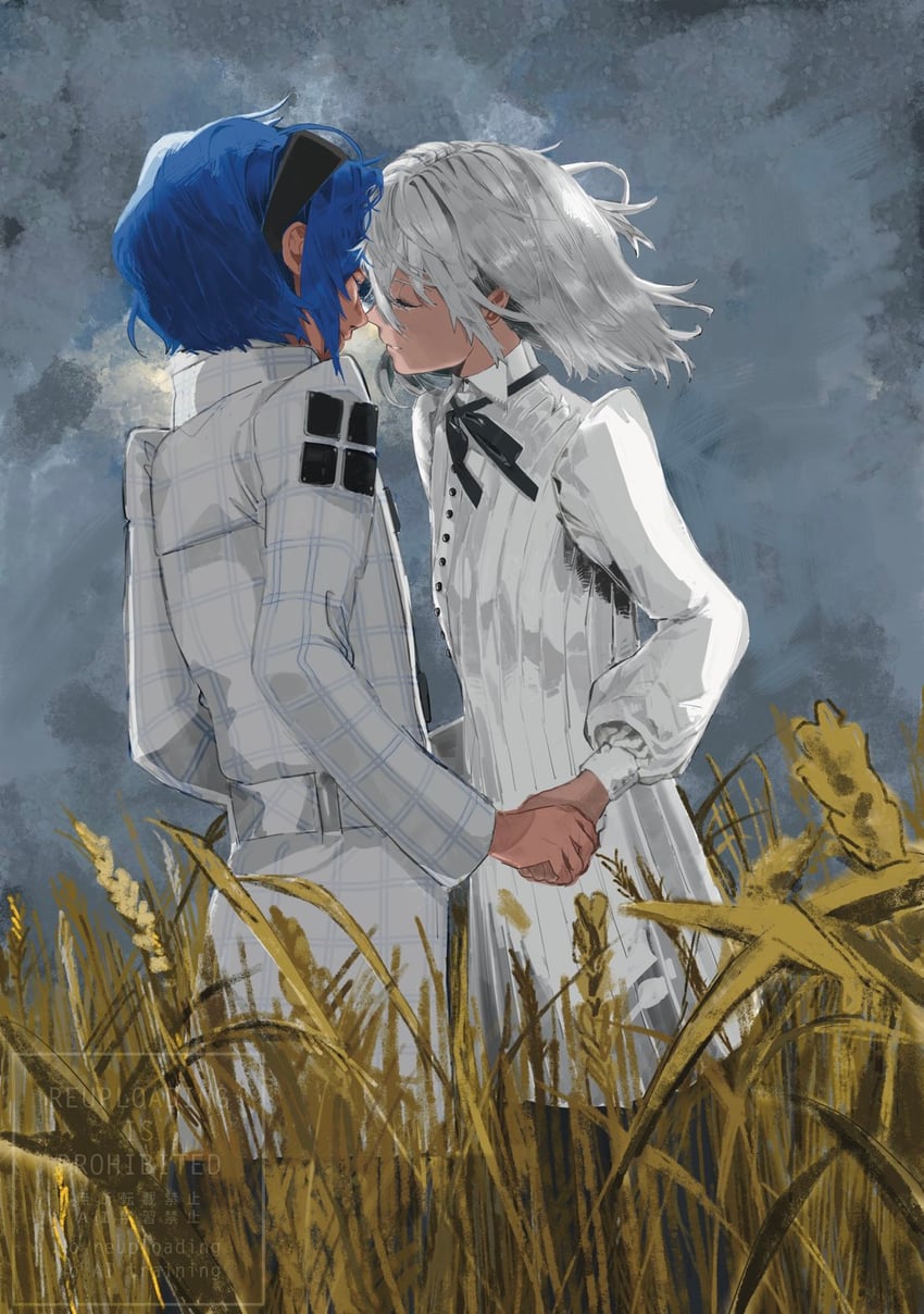 protagonist and the prince (metaphor: refantazio) drawn by hhhuzh