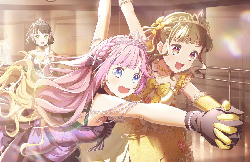 momose ginko, anyoji hime, and kachimachi kosuzu (love live! and 1 more)