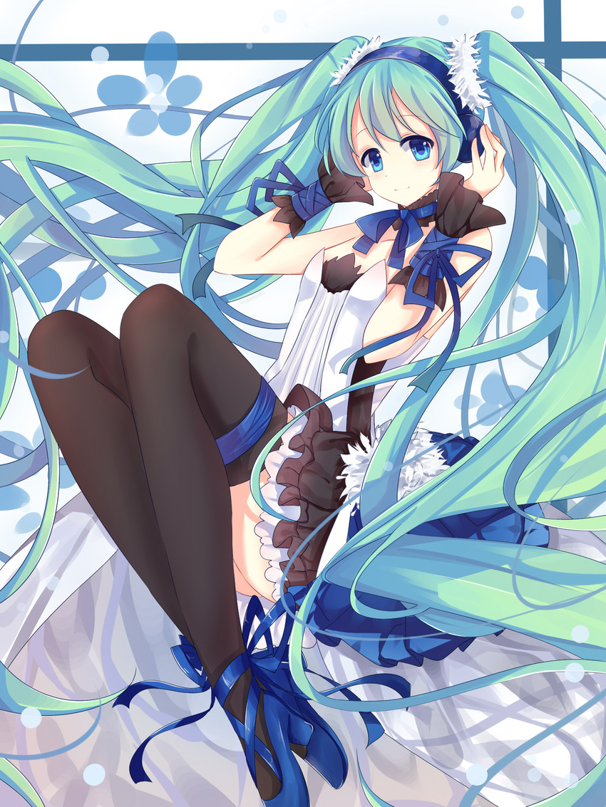 hatsune miku (vocaloid and 2 more) drawn by venn_(vebonbon)
