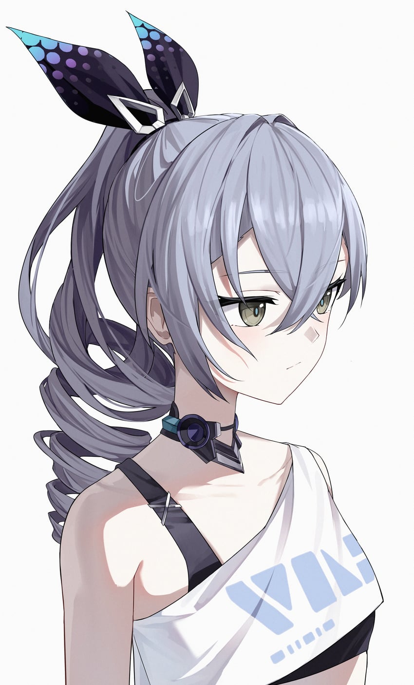 silver wolf (honkai and 1 more) drawn by geez
