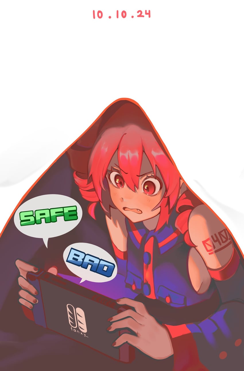 kasane teto (utau and 1 more) drawn by ianxy2