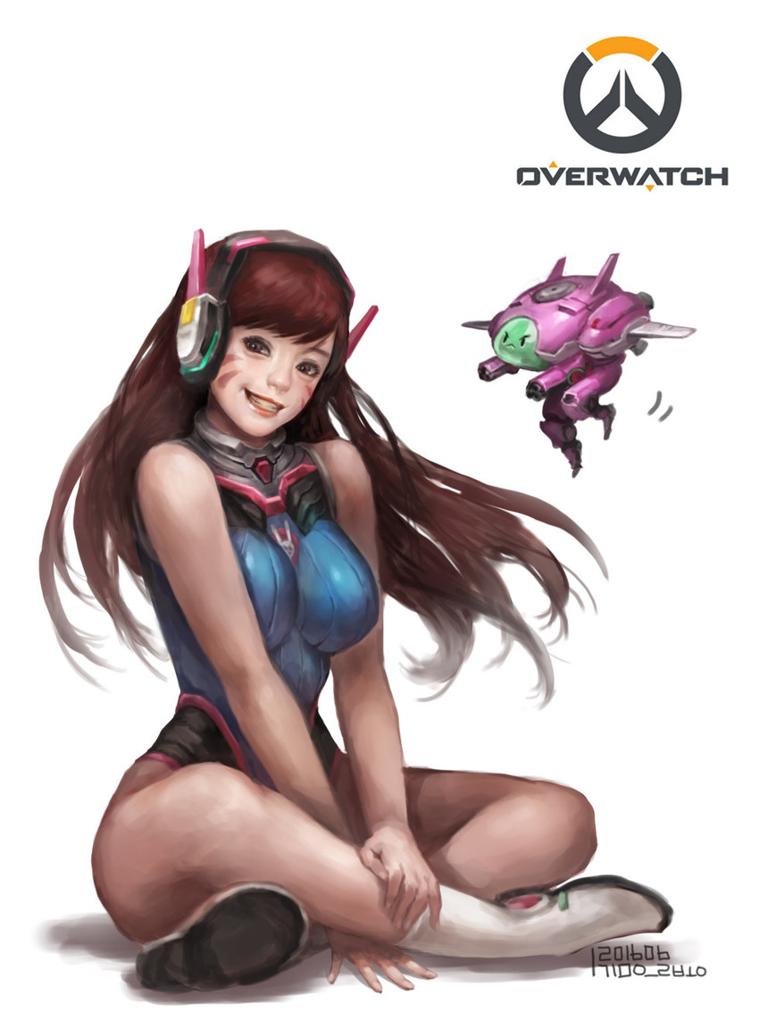 d.va (overwatch and 1 more) drawn by kim_eul_bong