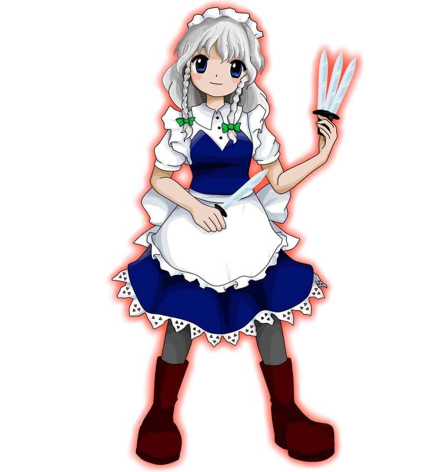 izayoi sakuya (touhou and 1 more) drawn by kaisouou_konbu