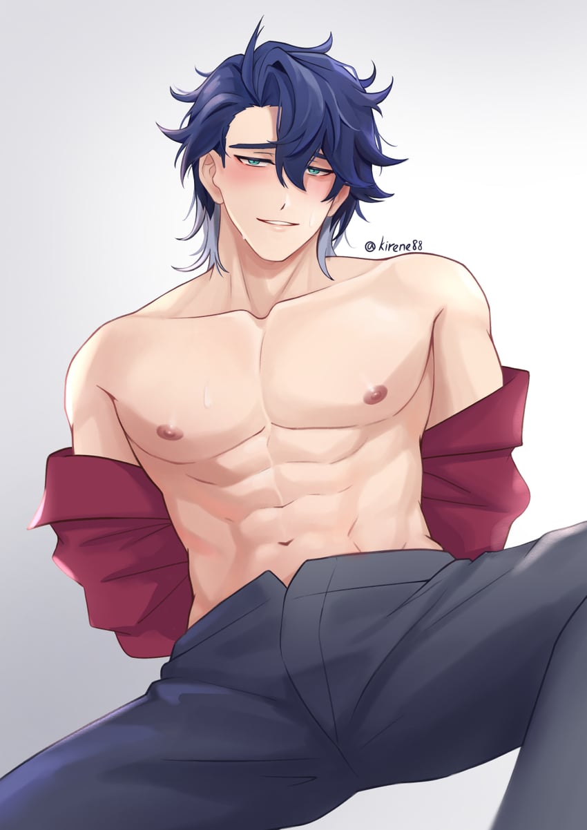 sampo koski (honkai and 1 more) drawn by kirene88