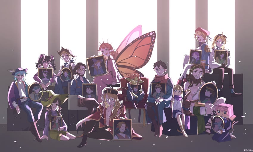 geminitay, pearlescentmoon, solidaritygaming, smajor1995, ldshadowlady, and 12 more (minecraft youtube and 1 more) drawn by kisekiii_25