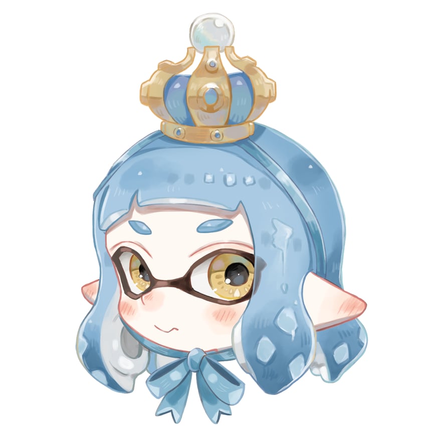 inkling player character and inkling girl (splatoon) drawn by plum0o0