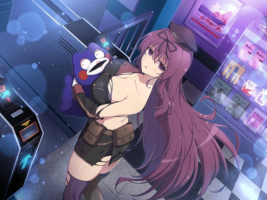 murasaki and bebe-tan (senran kagura and 2 more) drawn by yaegashi_nan
