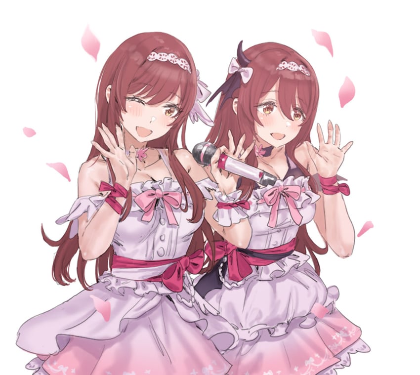osaki amana and osaki tenka (idolmaster and 1 more) drawn by hamedoragon