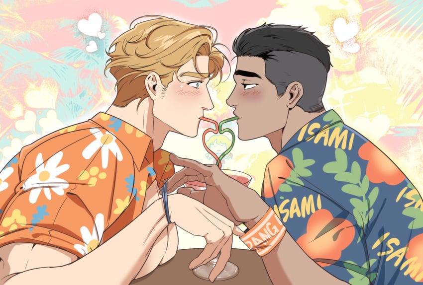 ao isami and lewis smith (yuuki bakuhatsu bang bravern) drawn by ekstmekajr