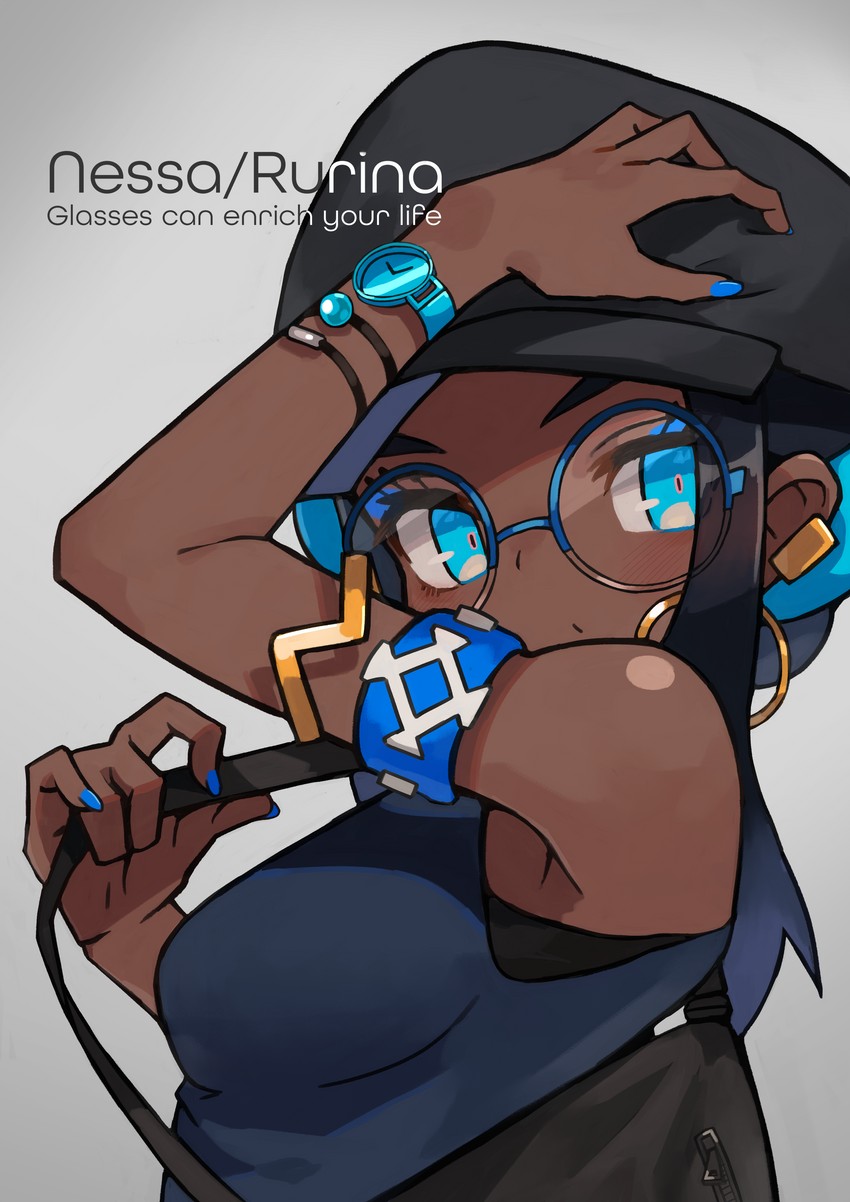 nessa (pokemon and 2 more) drawn by katsu_(katsupainter)