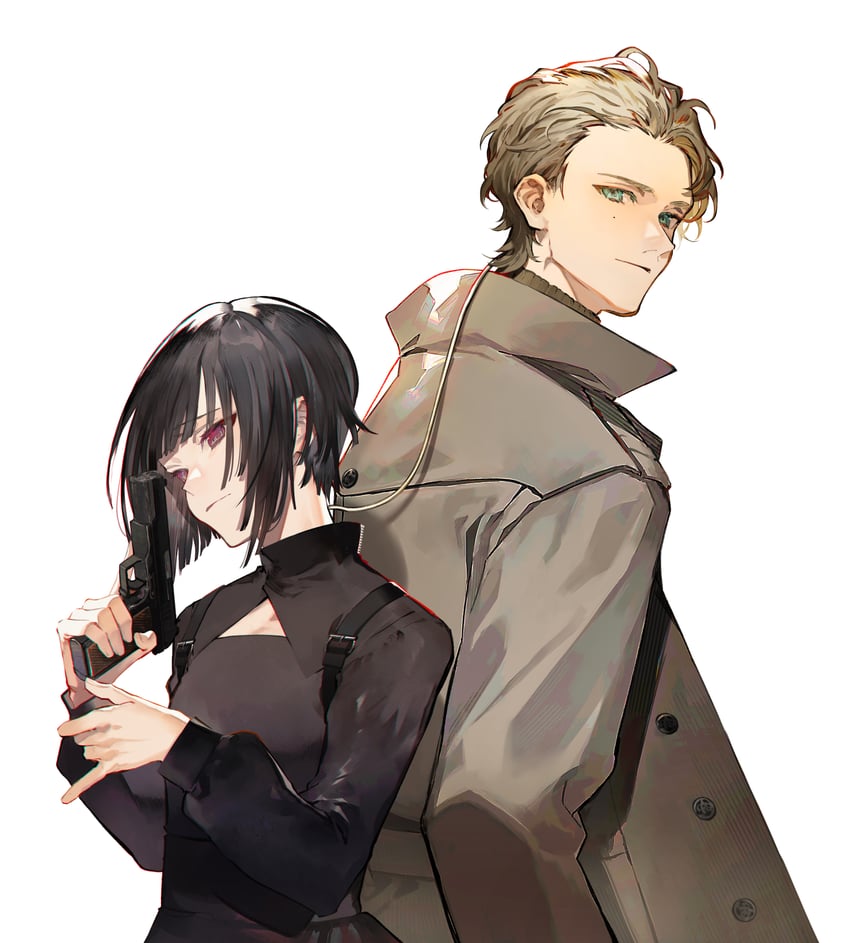 echika hieda and harold w. lucraft (your forma) drawn by nozaki_tsubata