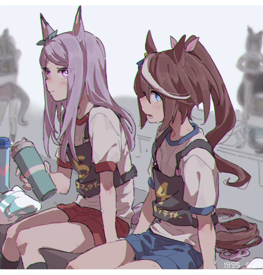 mejiro mcqueen and tokai teio (umamusume) drawn by ree_(re-19)