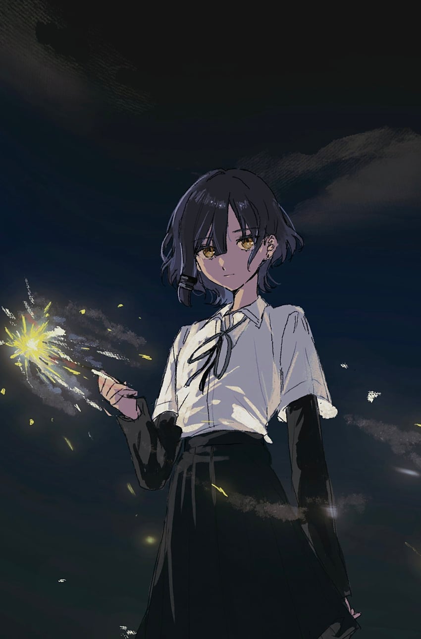 yamada ryo (bocchi the rock!) drawn by enu_(brandnewday02)