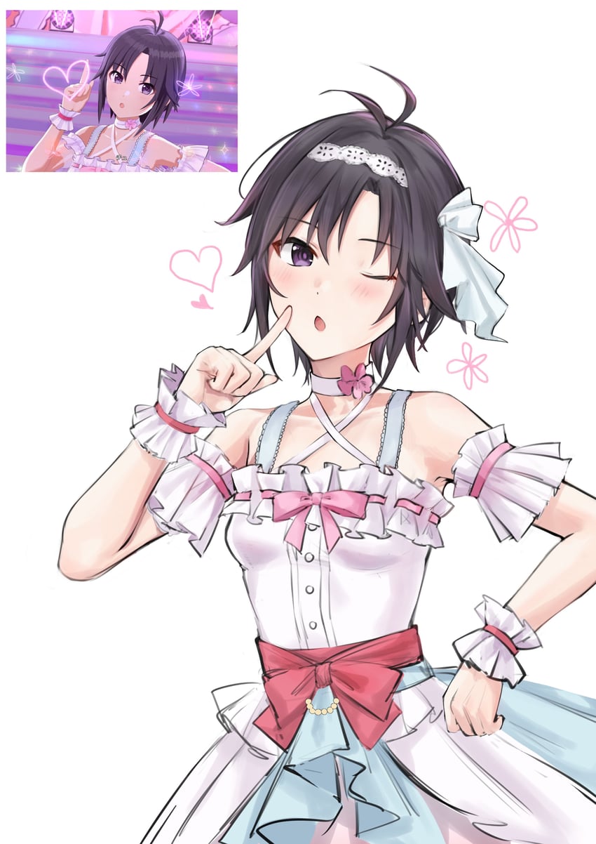 kikuchi makoto (idolmaster and 2 more) drawn by aburi-gatana