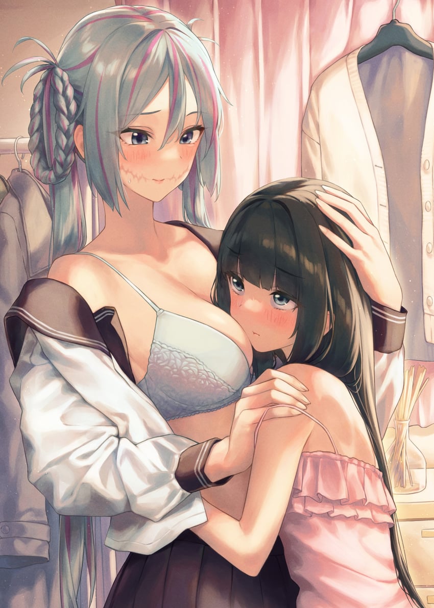 urumi luna and kasumi (urasekai picnic) drawn by banana_oekaki