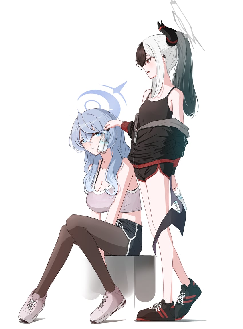 kayoko and ako (blue archive) drawn by hit_by_hit