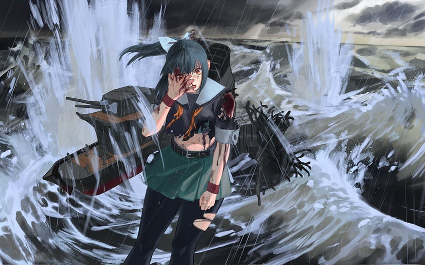 yuubari and yuubari kai ni (kantai collection) drawn by yue_(tada_no_saboten)