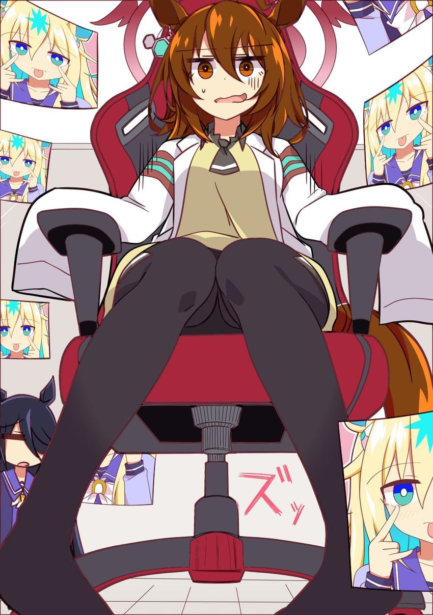 agnes tachyon, manhattan cafe, and neo universe (umamusume) drawn by wahiko_(black_bastard)