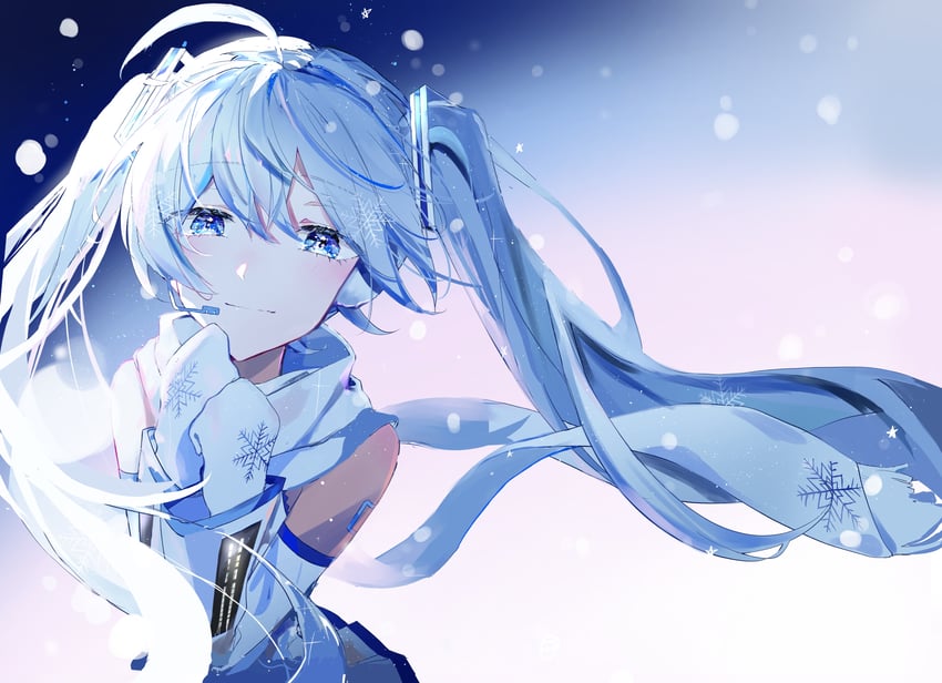 hatsune miku and yuki miku (vocaloid) drawn by oda_kogane