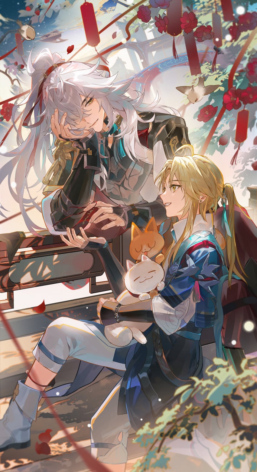 jing yuan and yanqing (honkai and 1 more) drawn by guilingshy