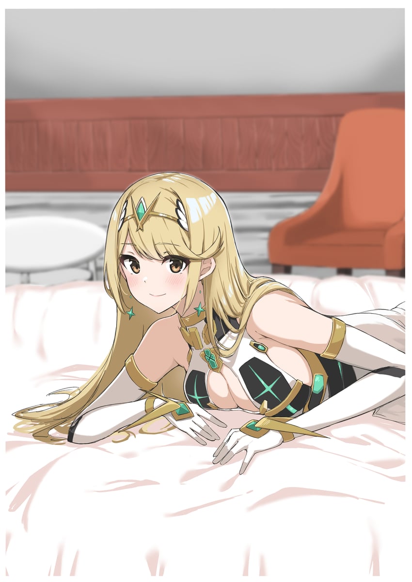 mythra (xenoblade chronicles and 1 more) drawn by aotsuba
