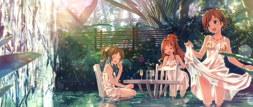 honda mio, takamori aiko, and hino akane (idolmaster and 1 more) drawn by yuuki_tatsuya