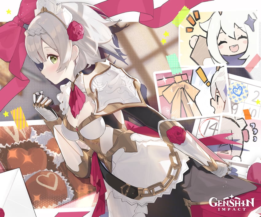 paimon and noelle (genshin impact)