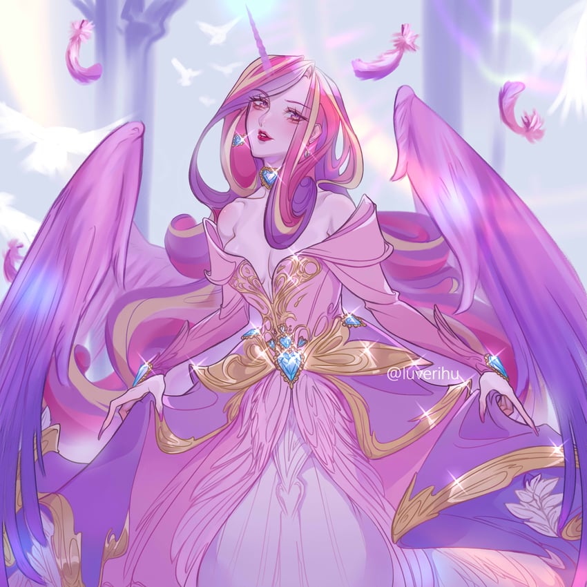 princess cadance (my little pony and 1 more) drawn by luverihu