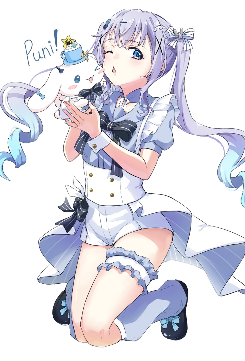 kafuu chino and cinnamoroll (gochuumon wa usagi desu ka? and 2 more) drawn by seinaru_somen