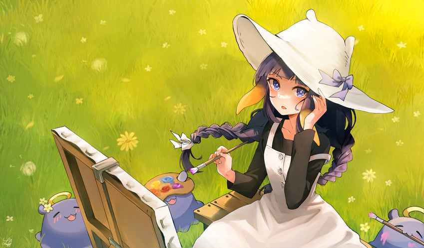 ninomae ina'nis and takodachi (hololive and 1 more) drawn by lucferz