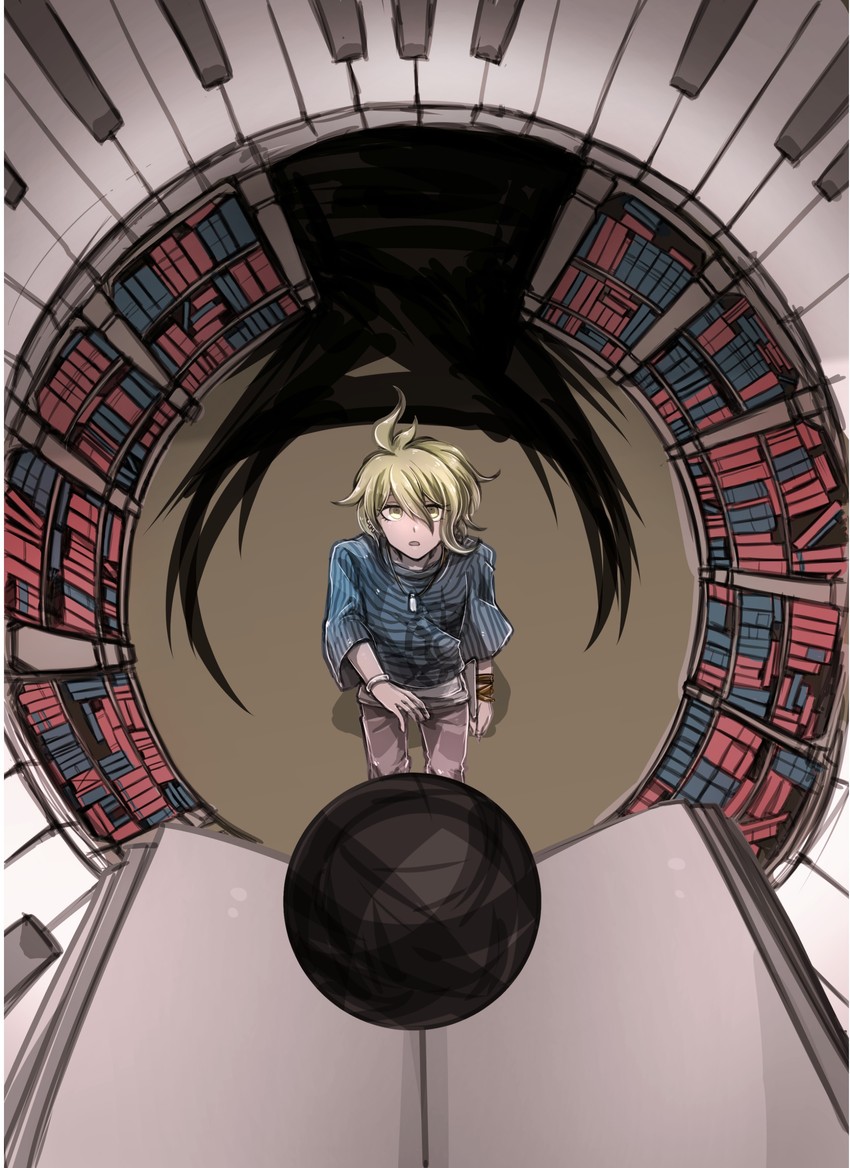 amami rantaro (danganronpa and 1 more) drawn by riyuta