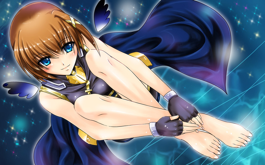 yagami hayate (lyrical nanoha and 1 more) drawn by san-pon