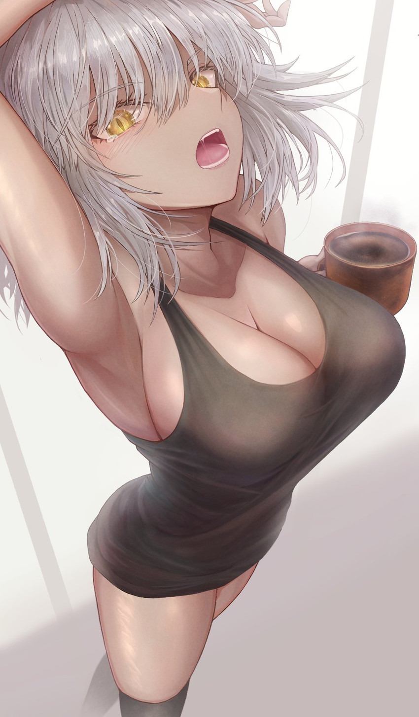 jeanne d'arc alter (fate and 1 more) drawn by penguintake