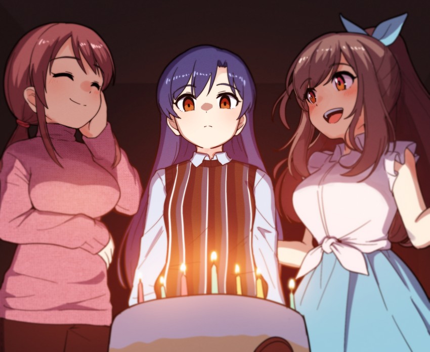 kisaragi chihaya, tsukioka kogane, and mifune miyu (idolmaster and 2 more) drawn by takiki