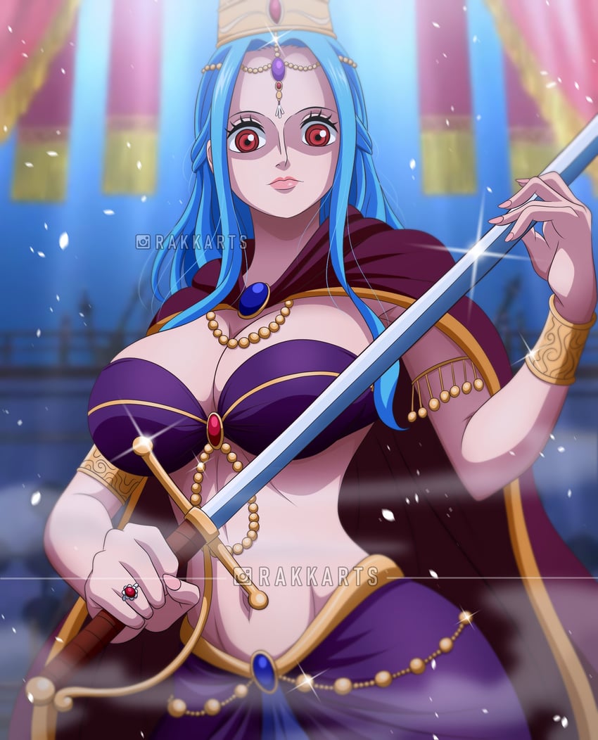 nefertari d. lily (one piece) drawn by rakara11_(rakkarts)