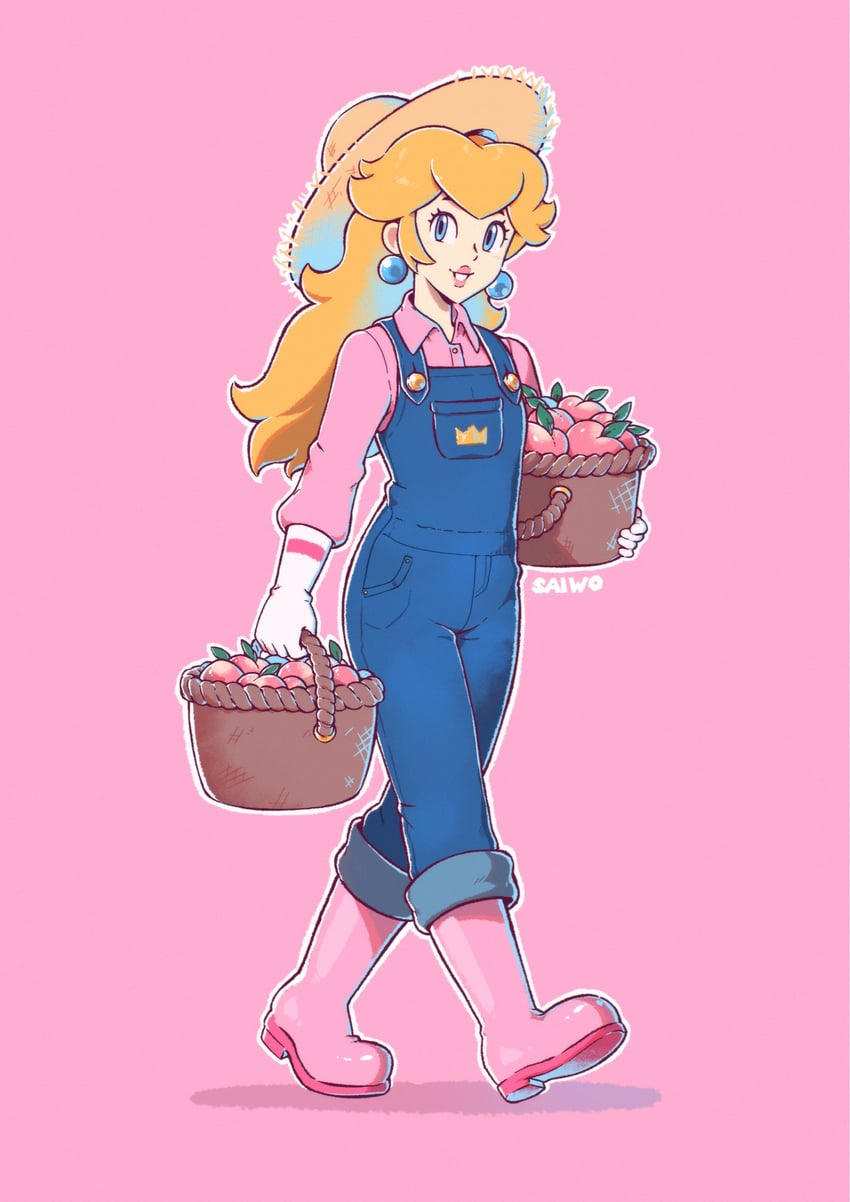 princess peach (mario and 1 more) drawn by saiwo_(saiwoproject)
