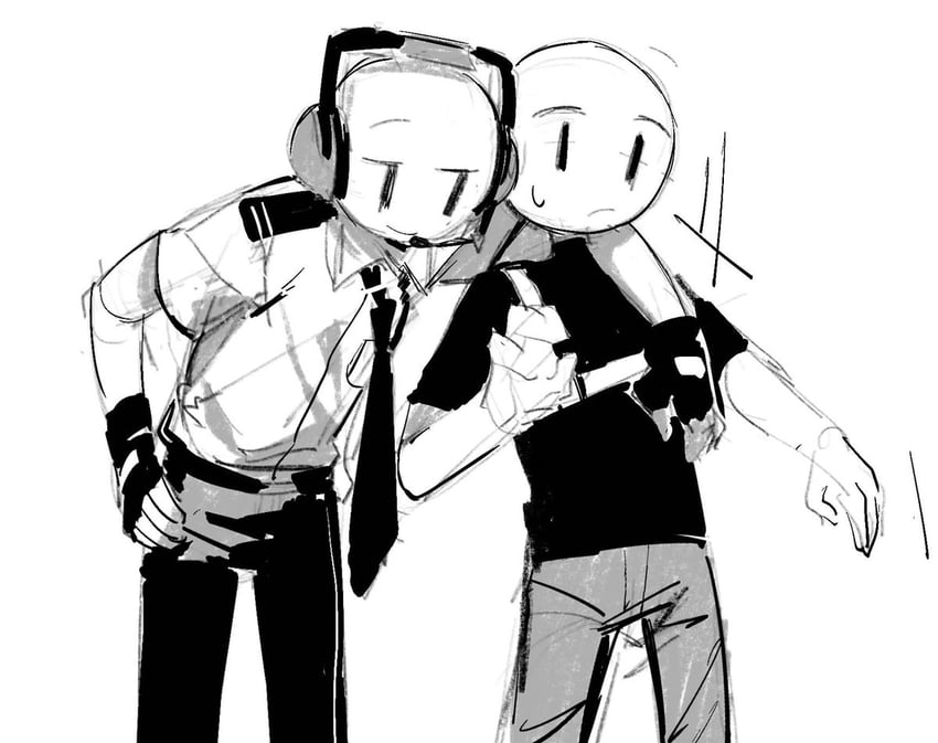 charles calvin and henry stickmin (henry stickmin) drawn by yemo3216
