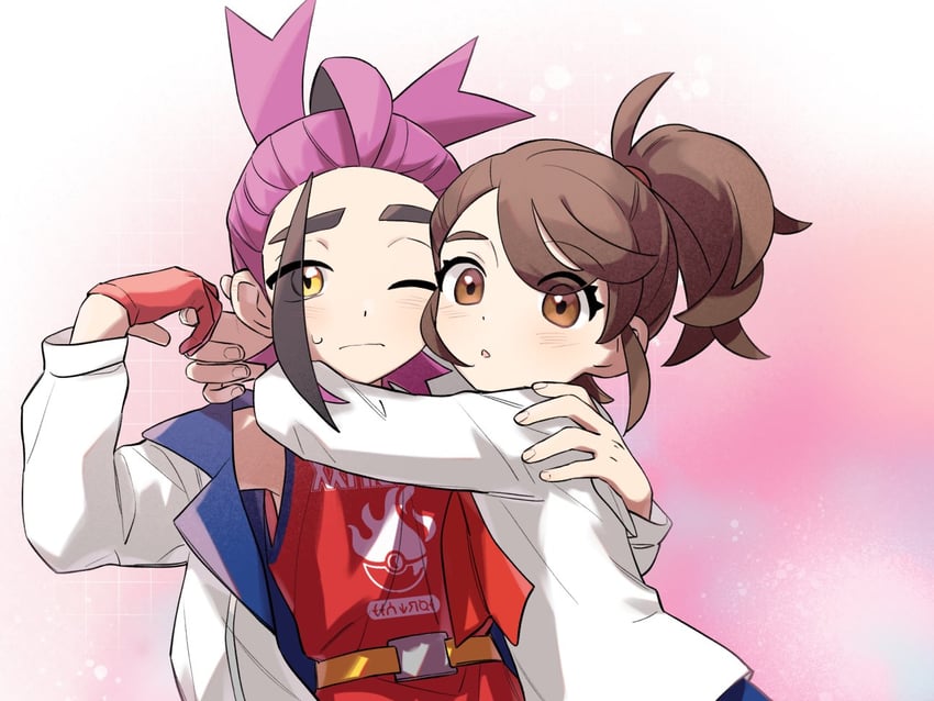 kieran and juliana (pokemon and 1 more) drawn by nekoniko777