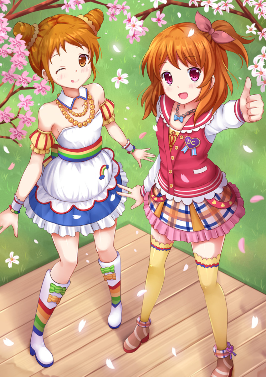 ozora akari and arisugawa otome (aikatsu!) drawn by kazenokaze