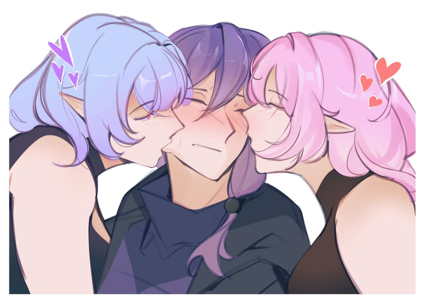 elysia, fu hua, and herrscher of corruption (honkai and 1 more) drawn by solrdawnart