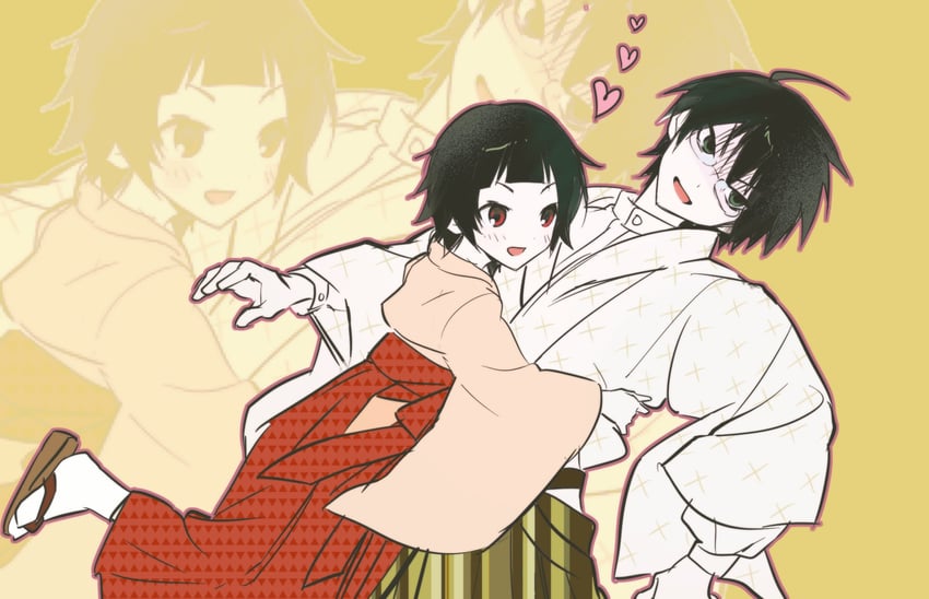 itoshiki nozomu and tsunetsuki matoi (sayonara zetsubou sensei) drawn by deezydays