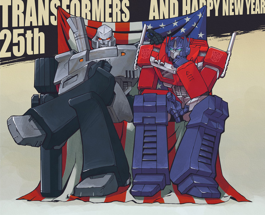 optimus prime and megatron (transformers and 1 more) drawn by ai-eye